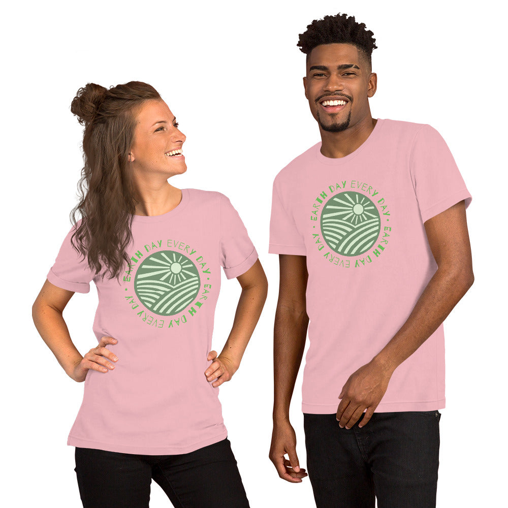 T-Shirts - Earth Day Every Day (Glamourange Environment Staple T-Shirts - Front Print)