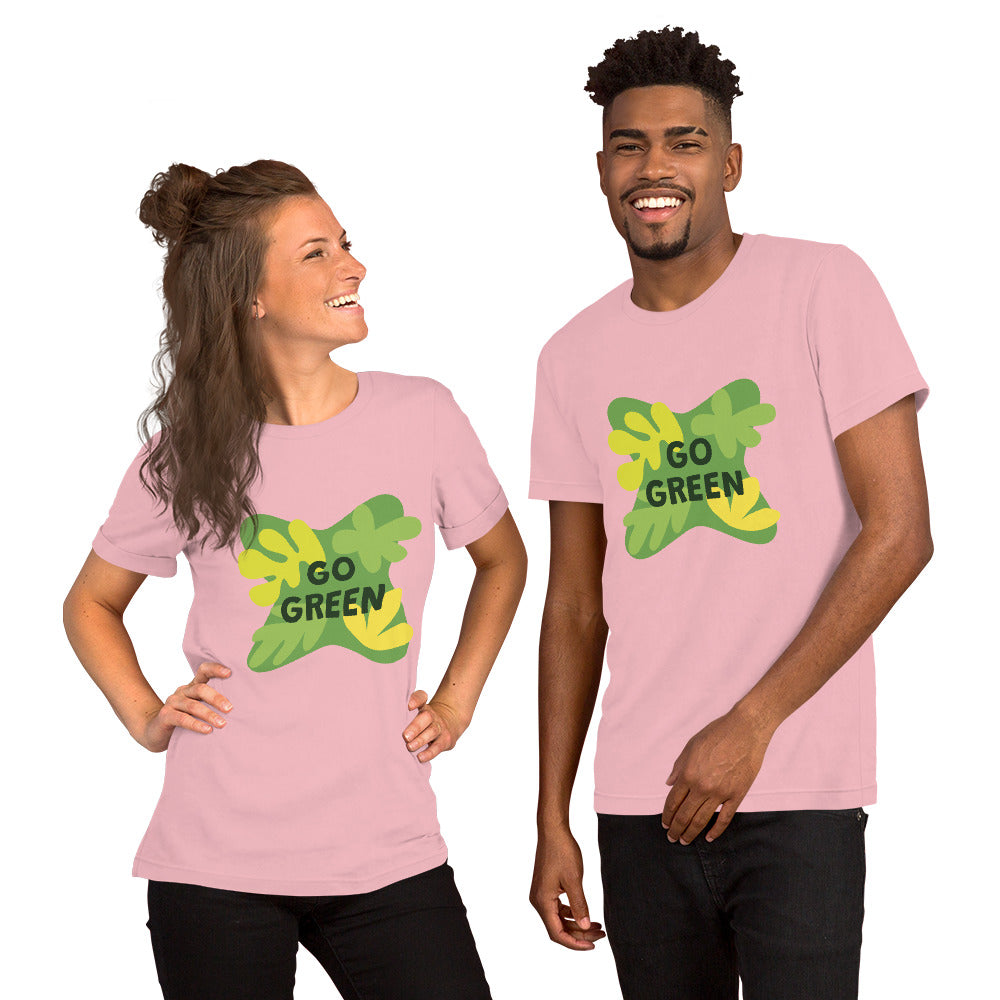 T-Shirts - Go Green (Glamourange Environment Staple T-Shirts - Front Print)