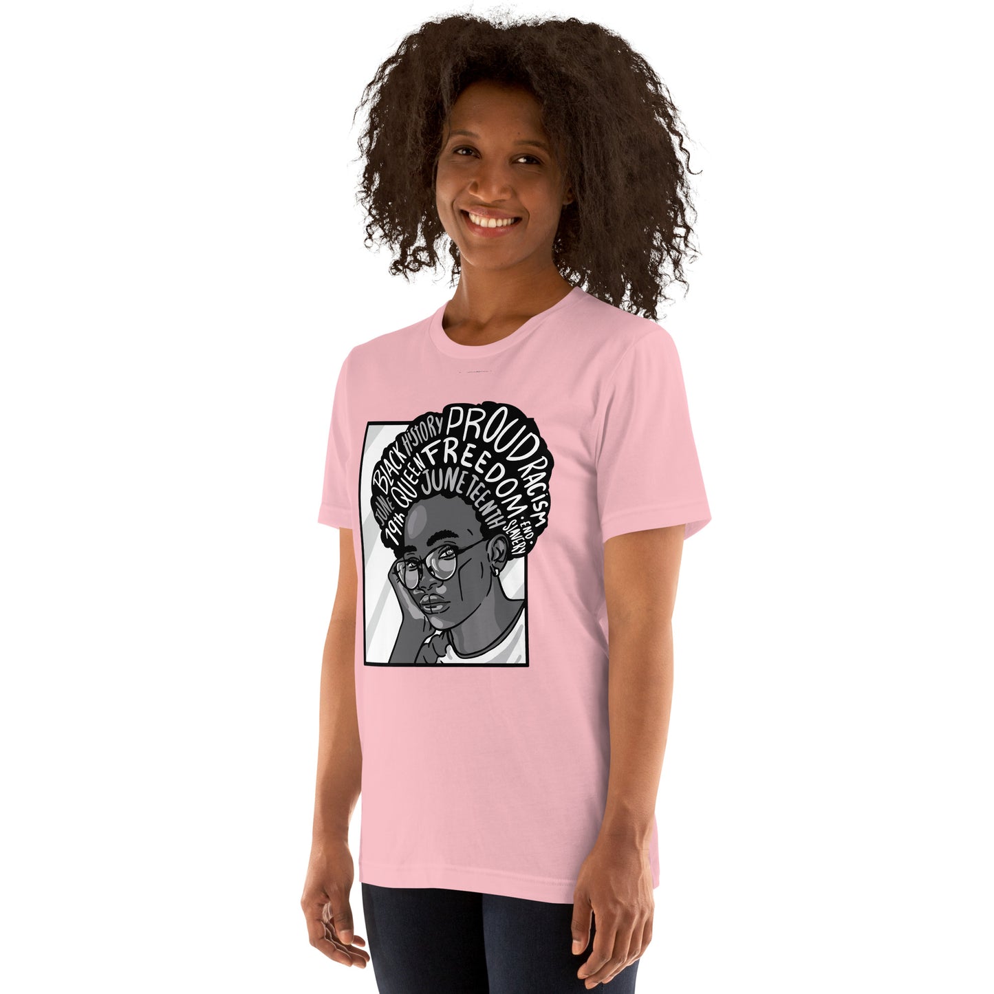 T-Shirts - Ebony Journey (Glamourange Ebony Staple T-Shirts - Front Print 003 Model)