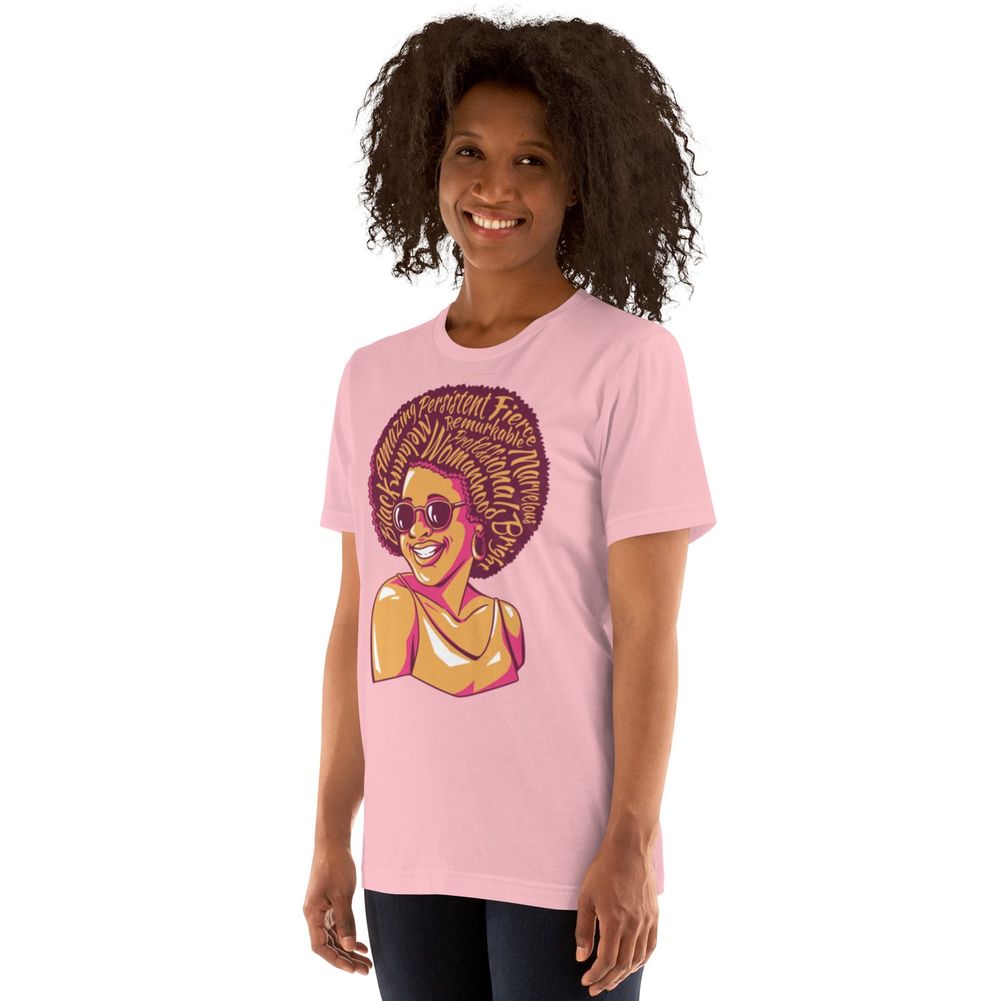 T-Shirts - Marvelous (Glamourange Ebony Staple T-Shirts - Front Print 0011 Model)