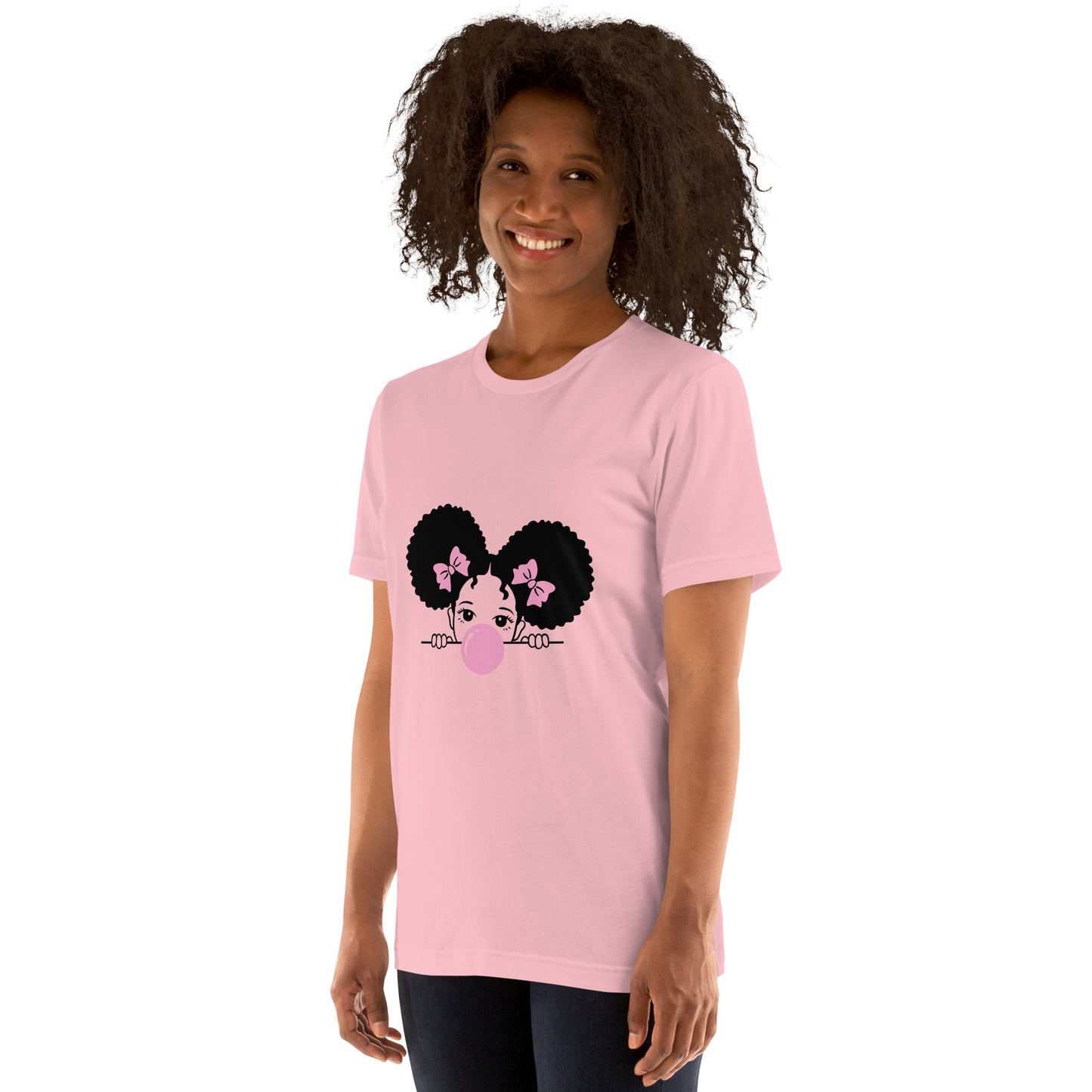 T-Shirts - Cutie (Glamourange Ebony Staple T-Shirts - Front Print 0016 Model)