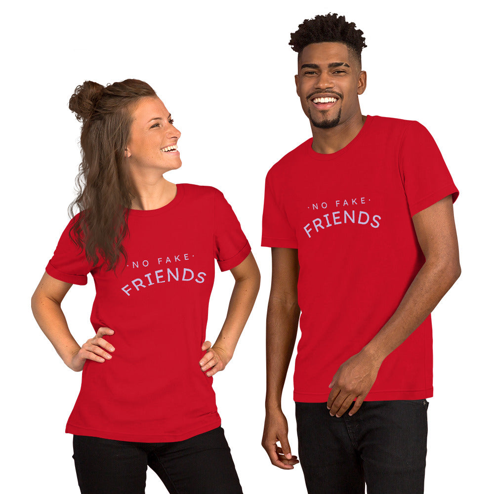 T-Shirts - No Fake Friends (Glamourange Friendship Staple T-Shirts - Front Print)