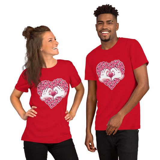 T-Shirts - Love (Glamourange Love Staple T-Shirts - Front Print 0045 Model)