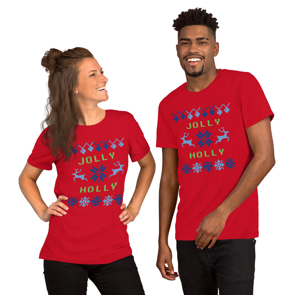 T-Shirts - Jolly Holly (Glamourange Seasons & Events Staple T-Shirts - Front Print)