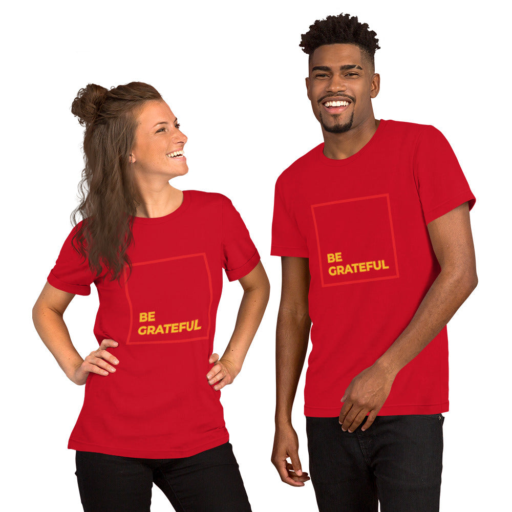 T-Shirts - Be Grateful (Glamourange Seasons & Events Staple T-Shirts - Front Print)