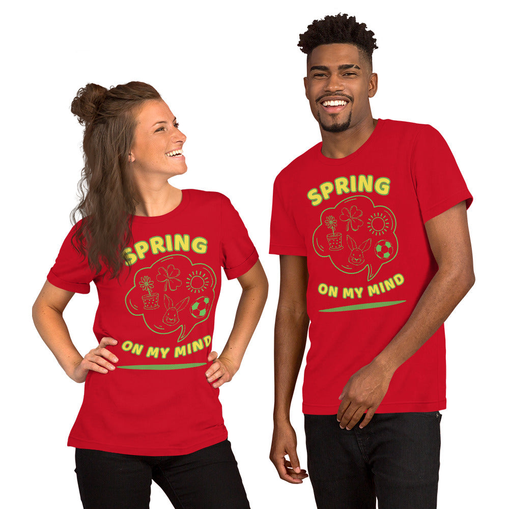 T-Shirts - Spring On my Mind (Glamourange Seasons & Events Staple T-Shirts - Front Print)