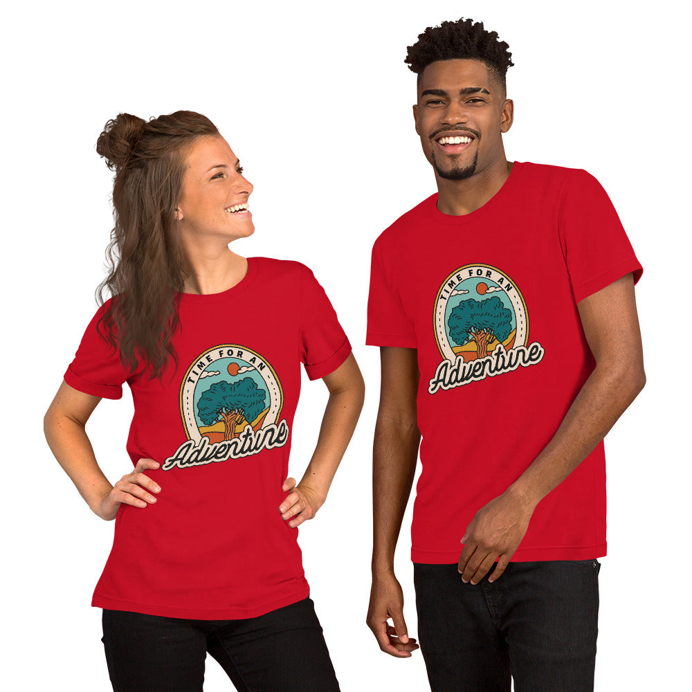 T-Shirts - Time For An Adventure (Glamourange Seasons & Events Staple T-Shirts - Front Print)