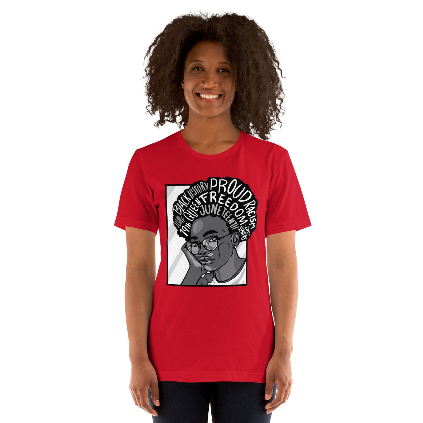 T-Shirts - Ebony Journey (Glamourange Ebony Staple T-Shirts - Front Print 003 Model)