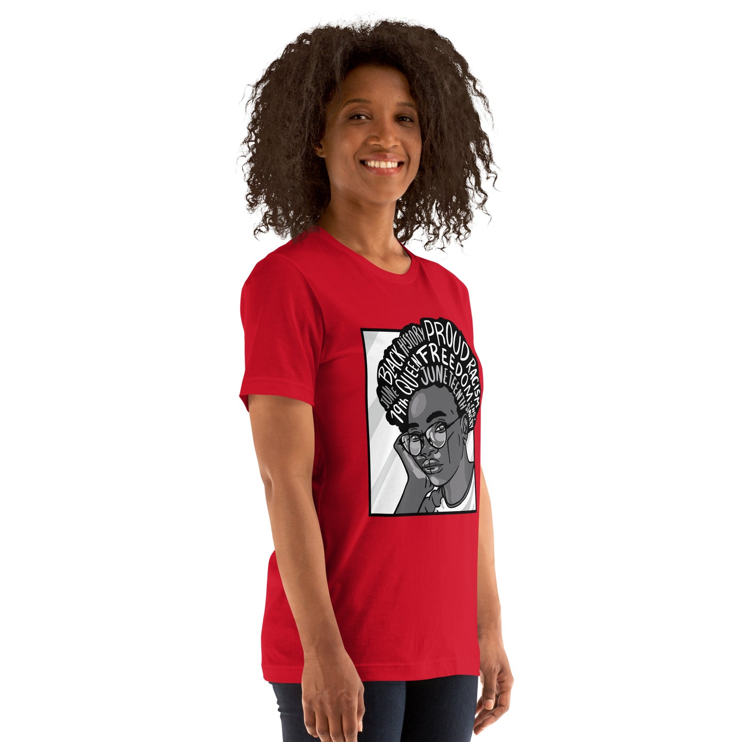 T-Shirts - Ebony Journey (Glamourange Ebony Staple T-Shirts - Front Print 003 Model)