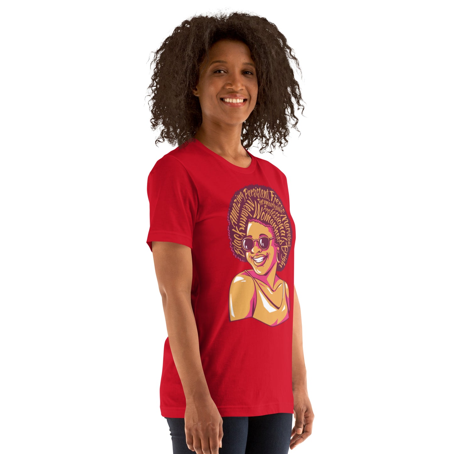 T-Shirts - Marvelous (Glamourange Ebony Staple T-Shirts - Front Print 0011 Model)