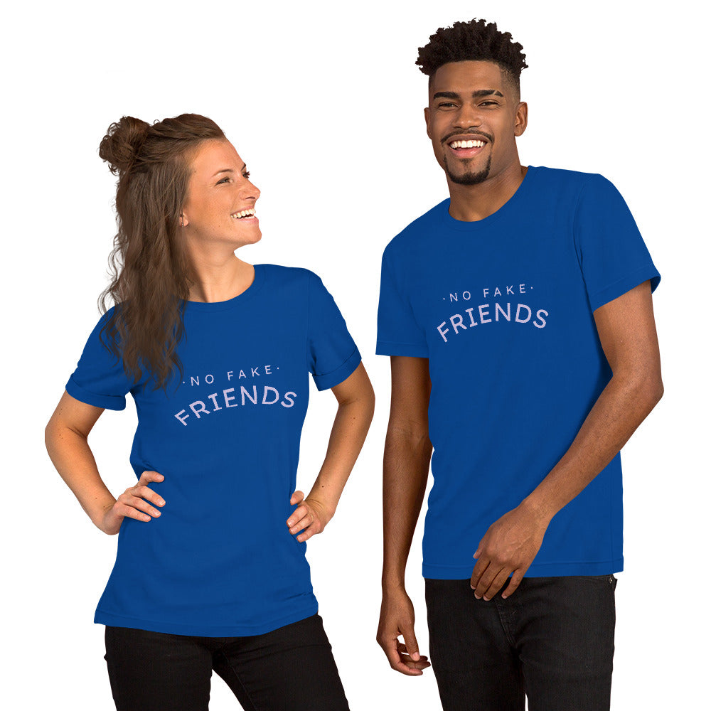 T-Shirts - No Fake Friends (Glamourange Friendship Staple T-Shirts - Front Print)