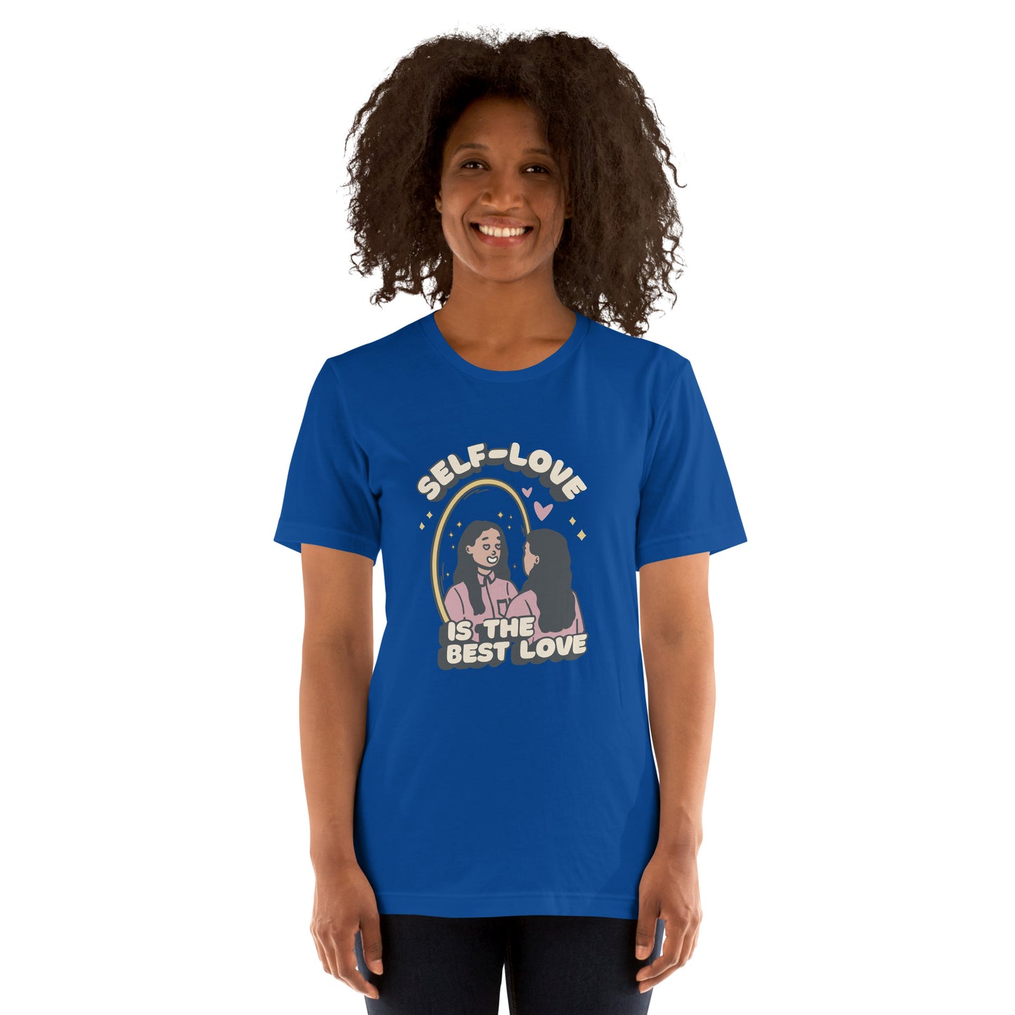 T-Shirts - Self-Love Is The Best Love (Glamourange Love Staple T-Shirts - Front Print 0018 Model)