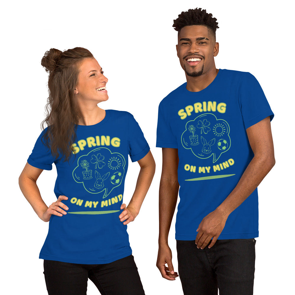 T-Shirts - Spring On my Mind (Glamourange Seasons & Events Staple T-Shirts - Front Print)