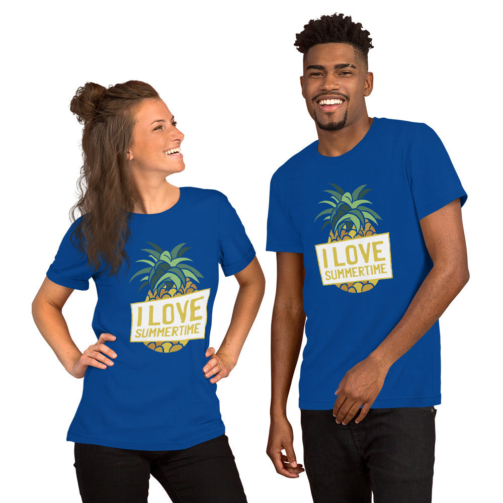 T-Shirts - I Love Summertime (Glamourange Seasons & Events Staple T-Shirts - Front Print)