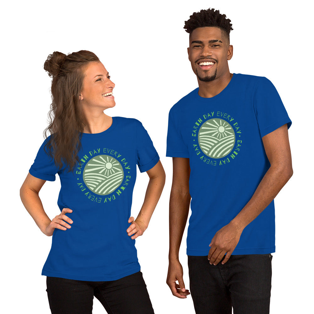 T-Shirts - Earth Day Every Day (Glamourange Environment Staple T-Shirts - Front Print)