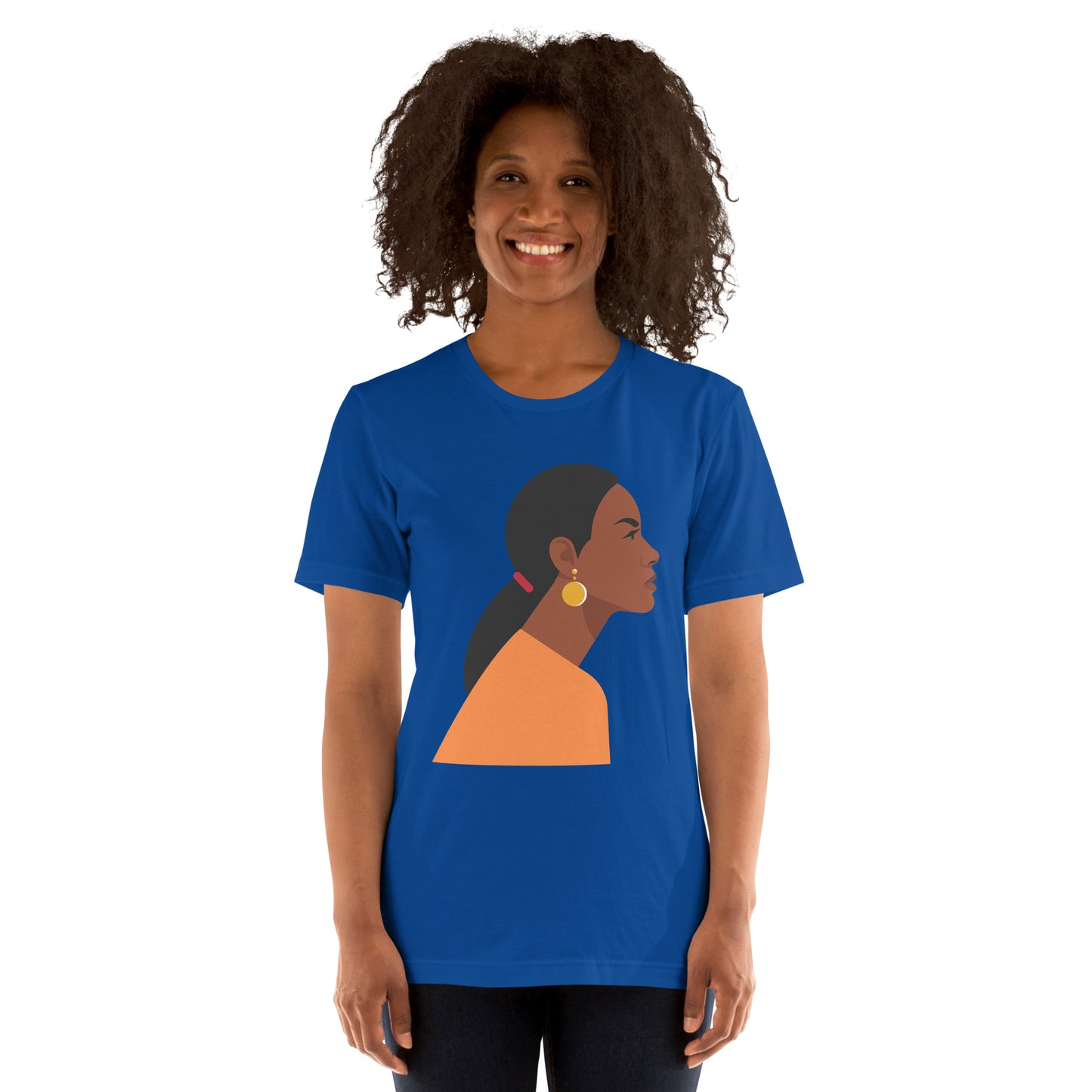 T-Shirts - Cutie (Glamourange Ebony Staple T-Shirts - Front Print 0017 Model)