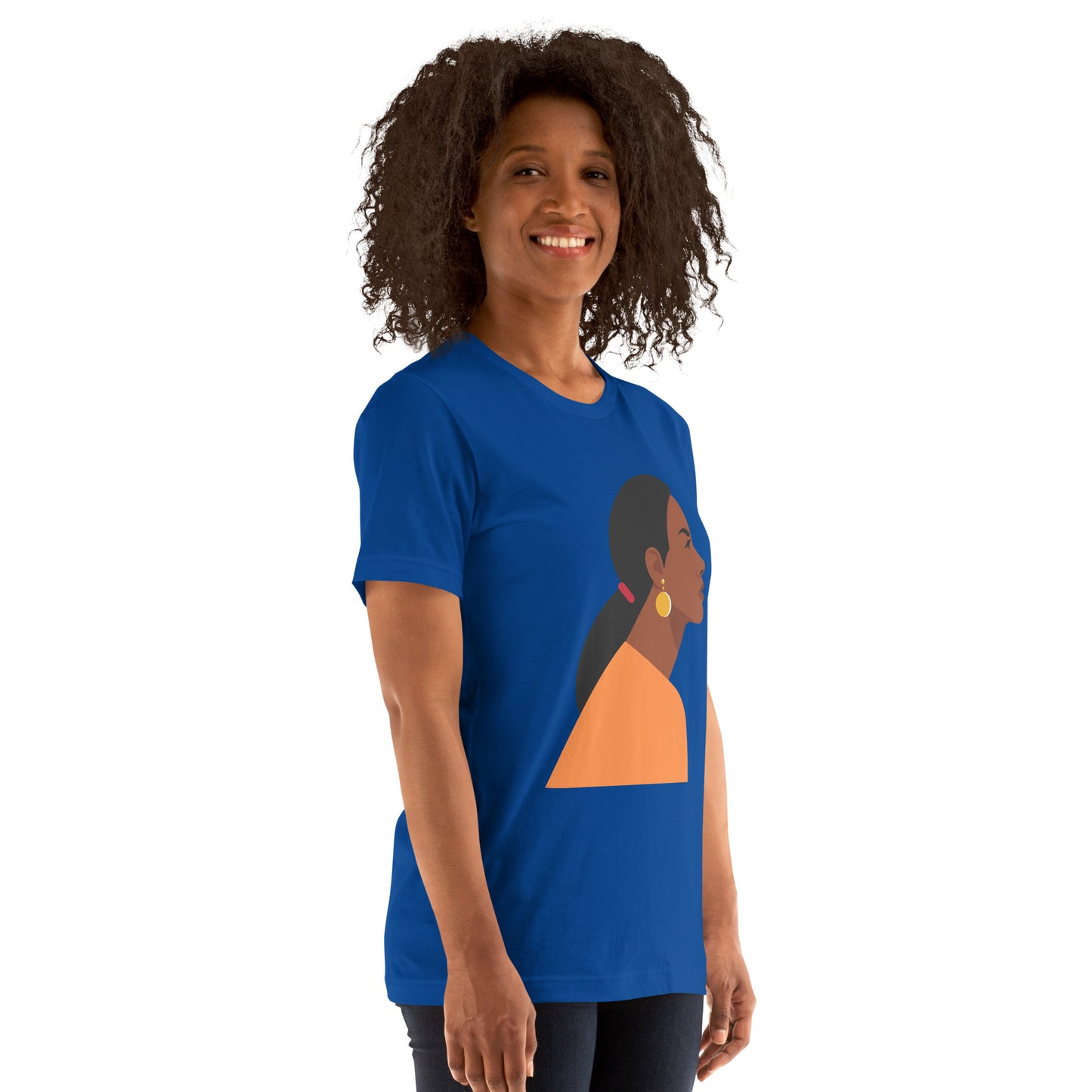 T-Shirts - Cutie (Glamourange Ebony Staple T-Shirts - Front Print 0017 Model)