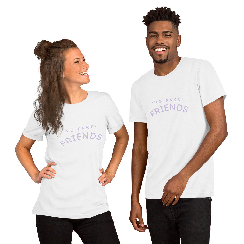 T-Shirts - No Fake Friends (Glamourange Friendship Staple T-Shirts - Front Print)