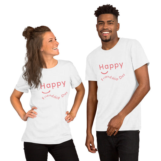 T-Shirts - Happy Friendship (Glamourange Friendship Staple T-Shirts - Front Print)