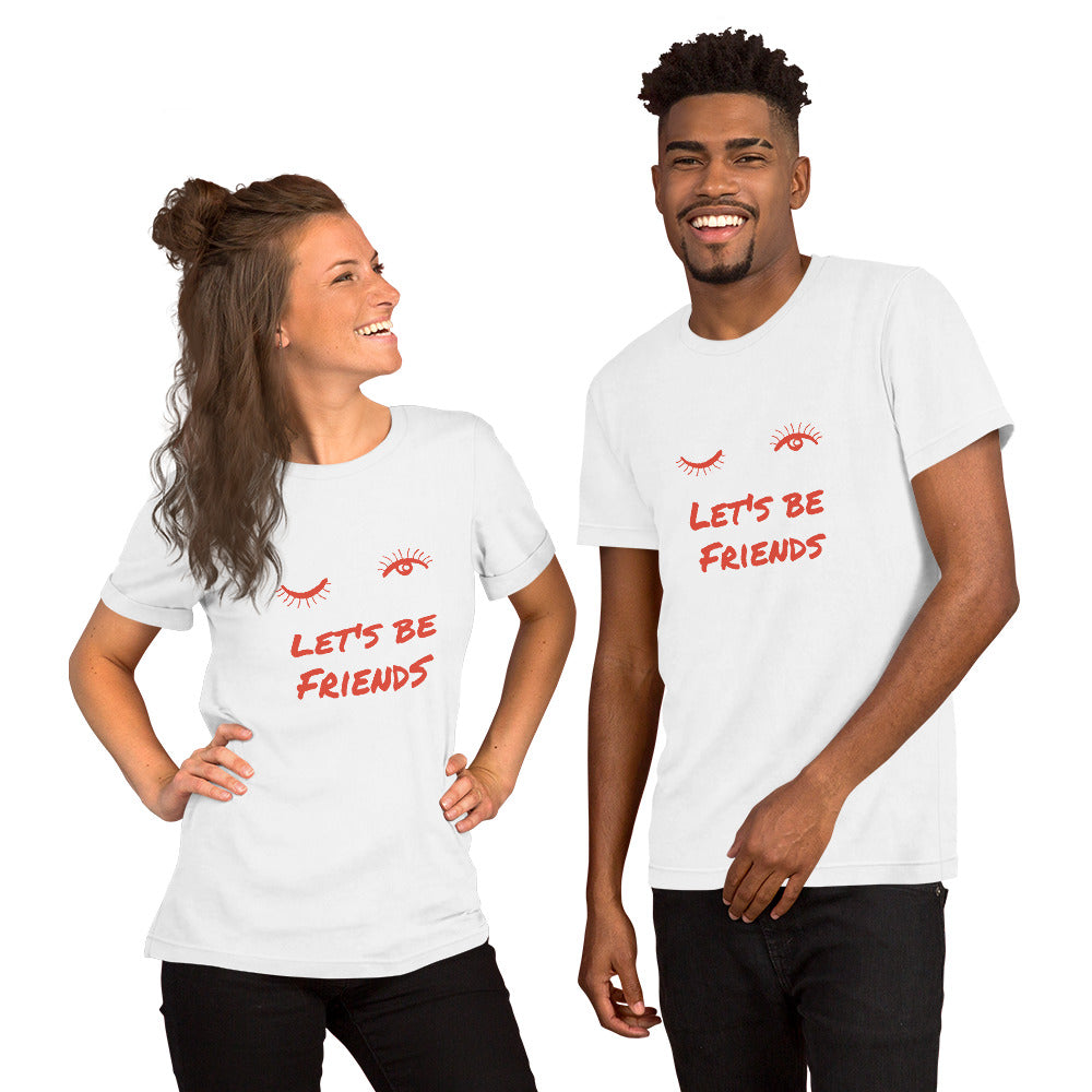 T-Shirts - Let's Be Friends (Glamourange Friendship Staple T-Shirts - Front Print)