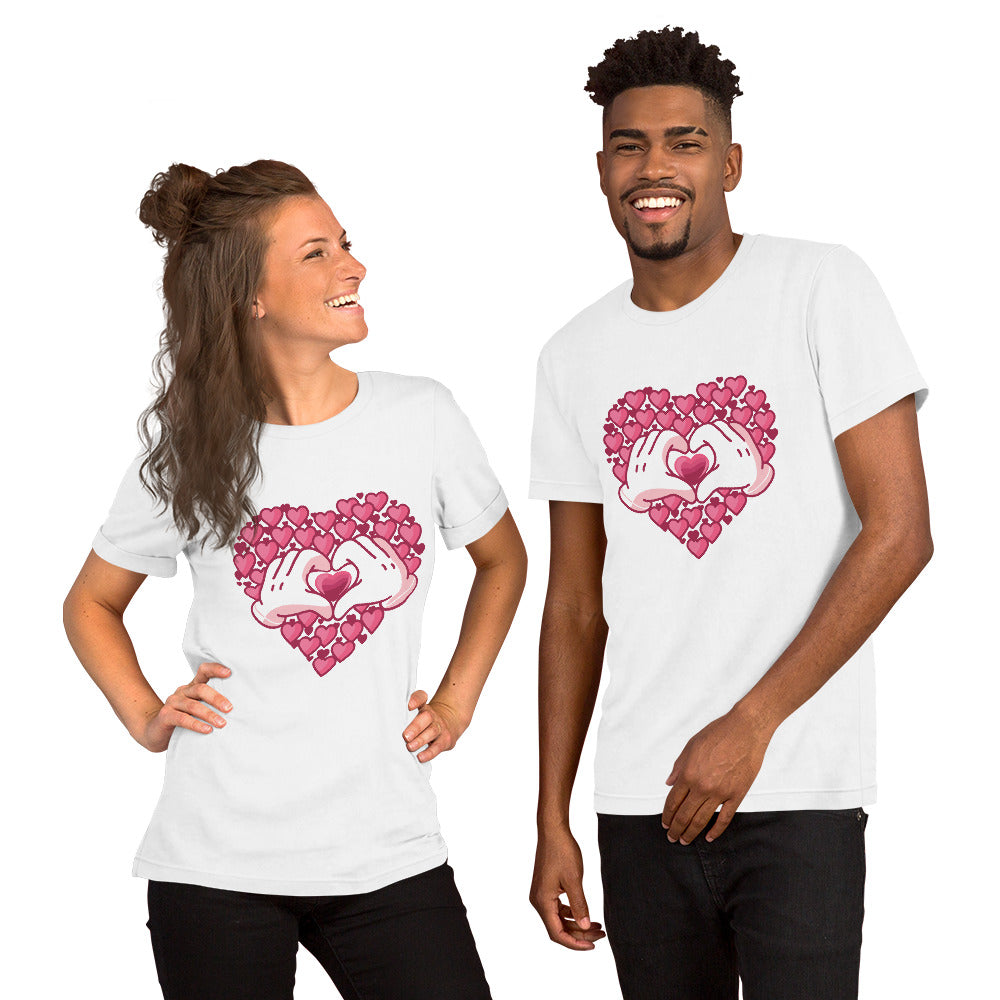 T-Shirts - Love (Glamourange Love Staple T-Shirts - Front Print 0045 Model)