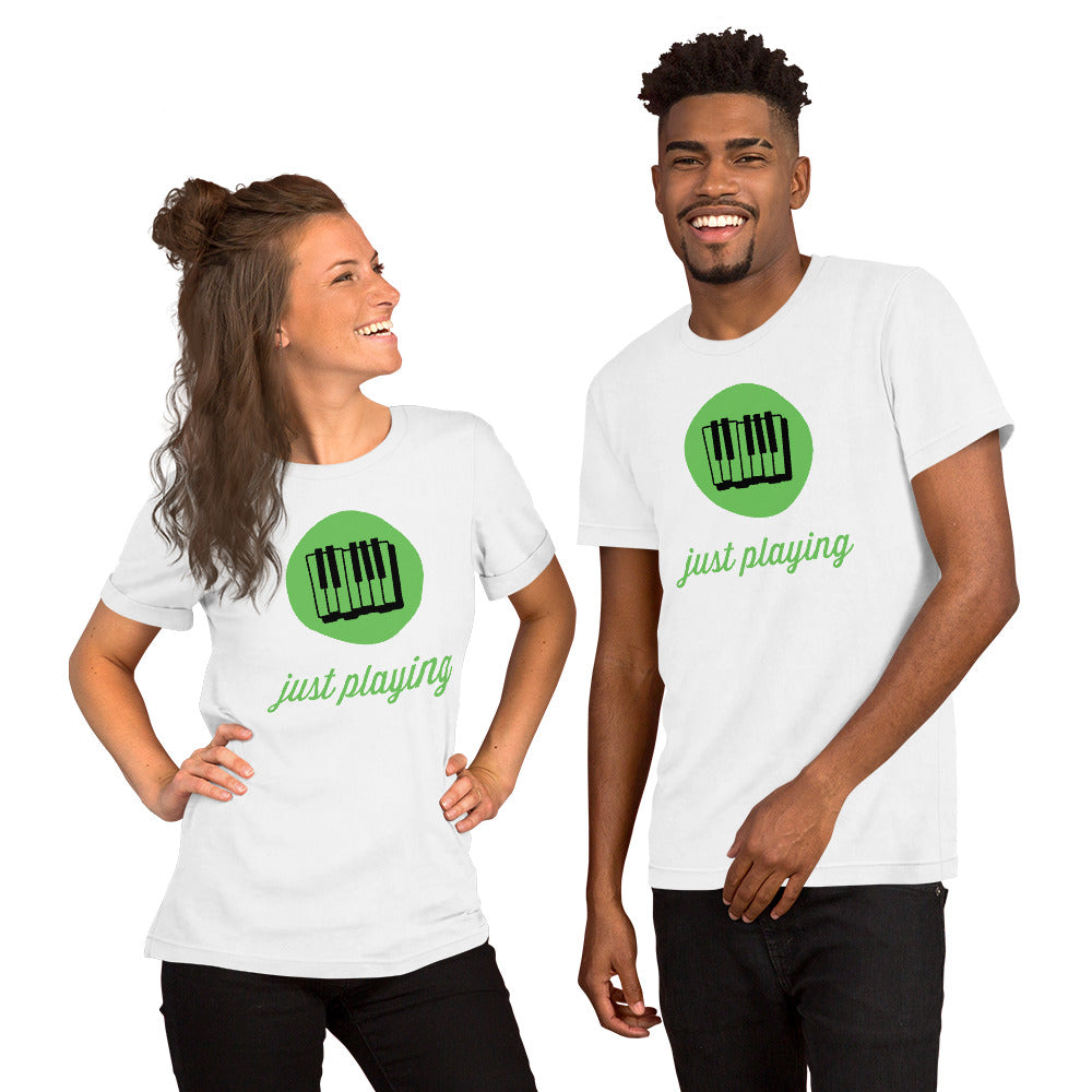 Unisex T Shirts - Just Playing (Glamourange Motivation Staple T-Shirts - Front Print)