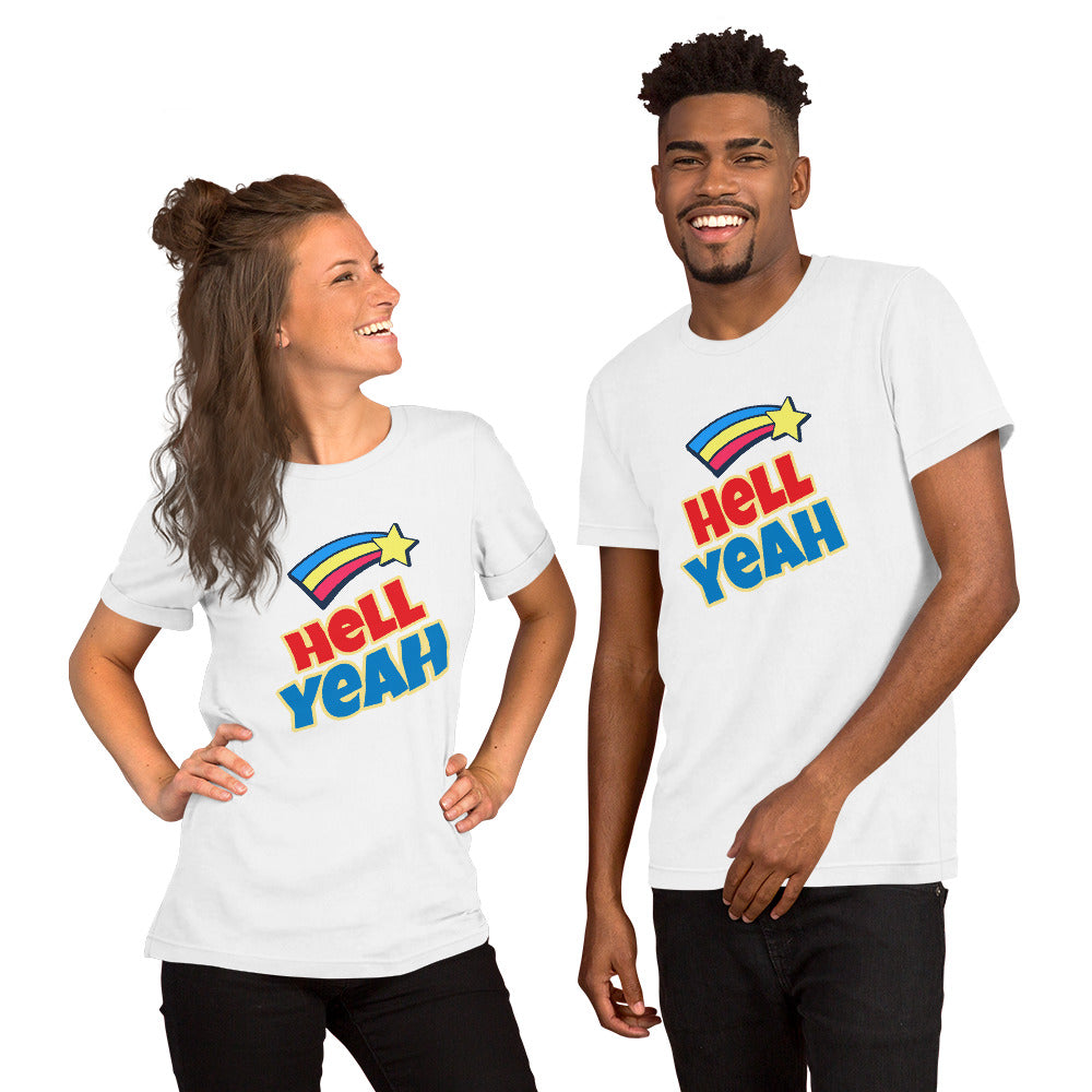 T-Shirts - Hell Yeah (Glamourange Motivation Staple T-Shirts - Front Print)