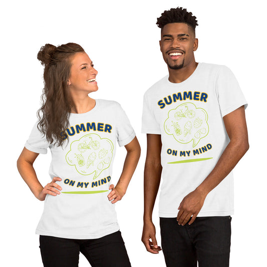 T-Shirts - Summer On My Mind (Glamourange Seasons & Events Staple T-Shirts - Front Print)