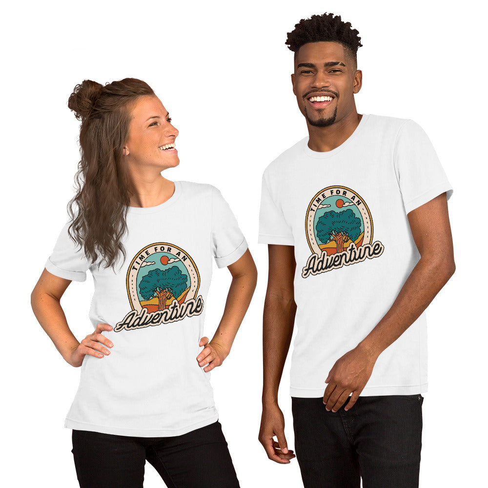 T-Shirts - Time For An Adventure (Glamourange Seasons & Events Staple T-Shirts - Front Print)