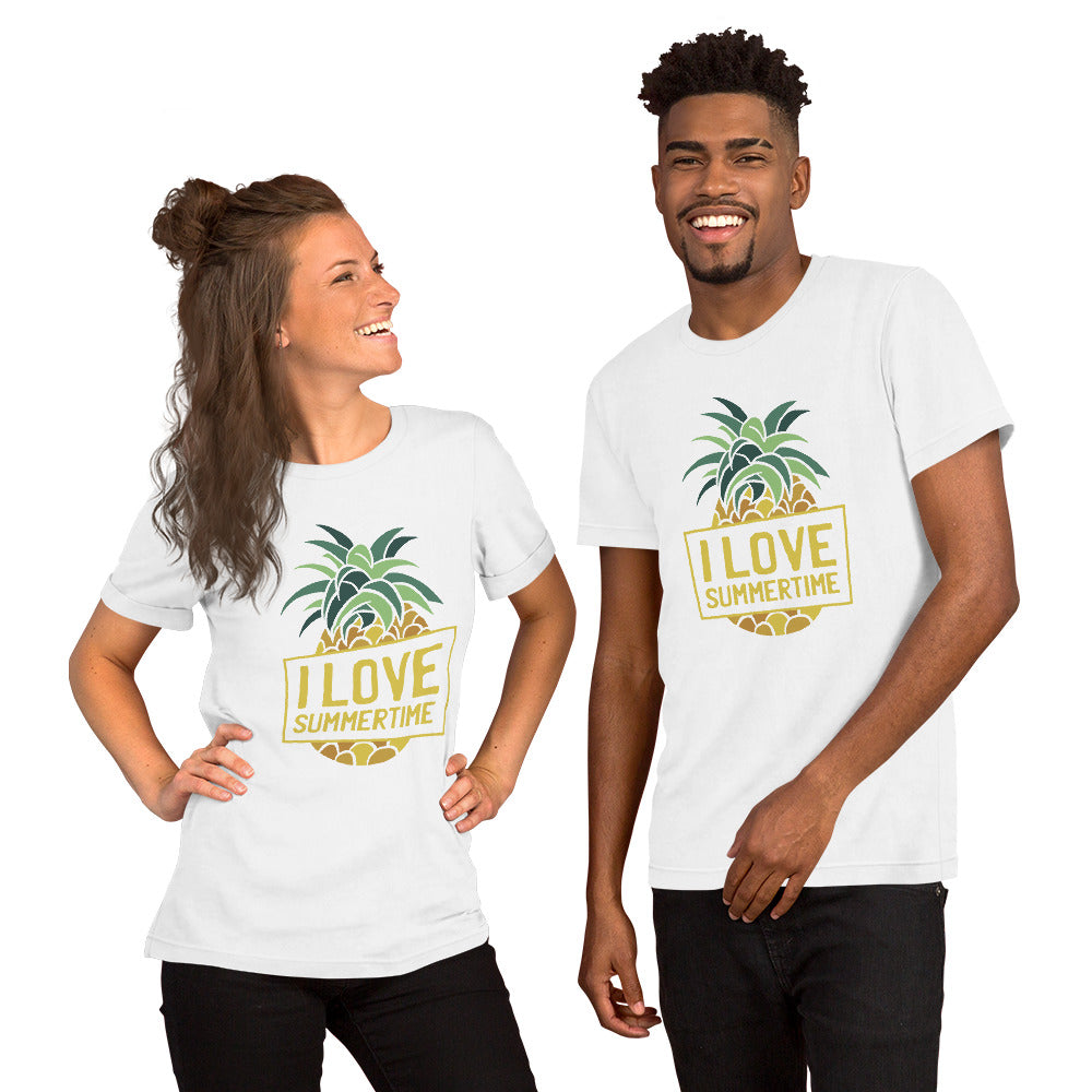 T-Shirts - I Love Summertime (Glamourange Seasons & Events Staple T-Shirts - Front Print)