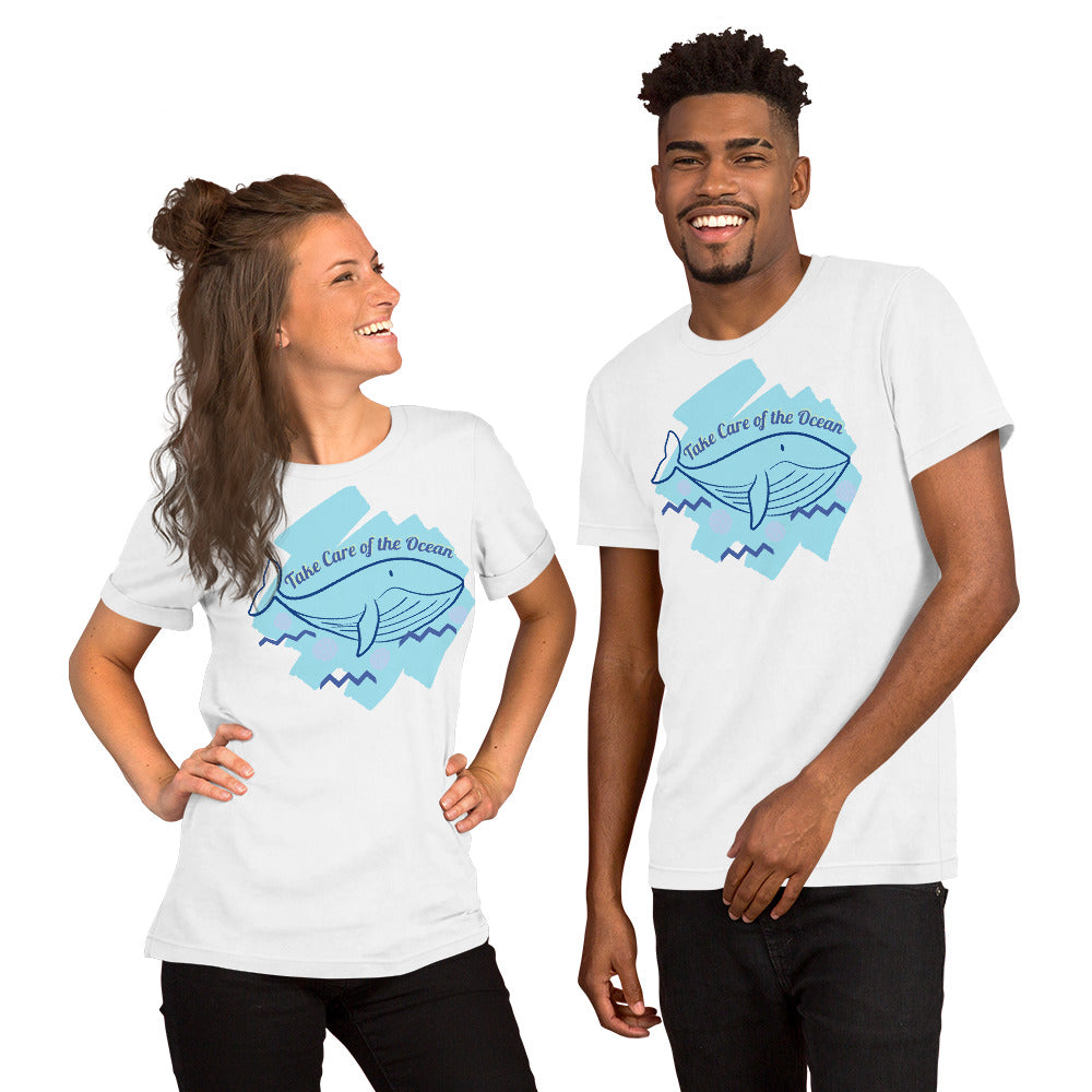 T-Shirts - Take Care Of The Ocean (Glamourange Environment Staple T-Shirts - Front Print)