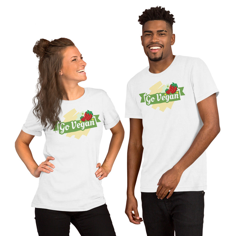 T-Shirts - Go Vegan (Glamourange Environment Staple T-Shirts - Front Print)