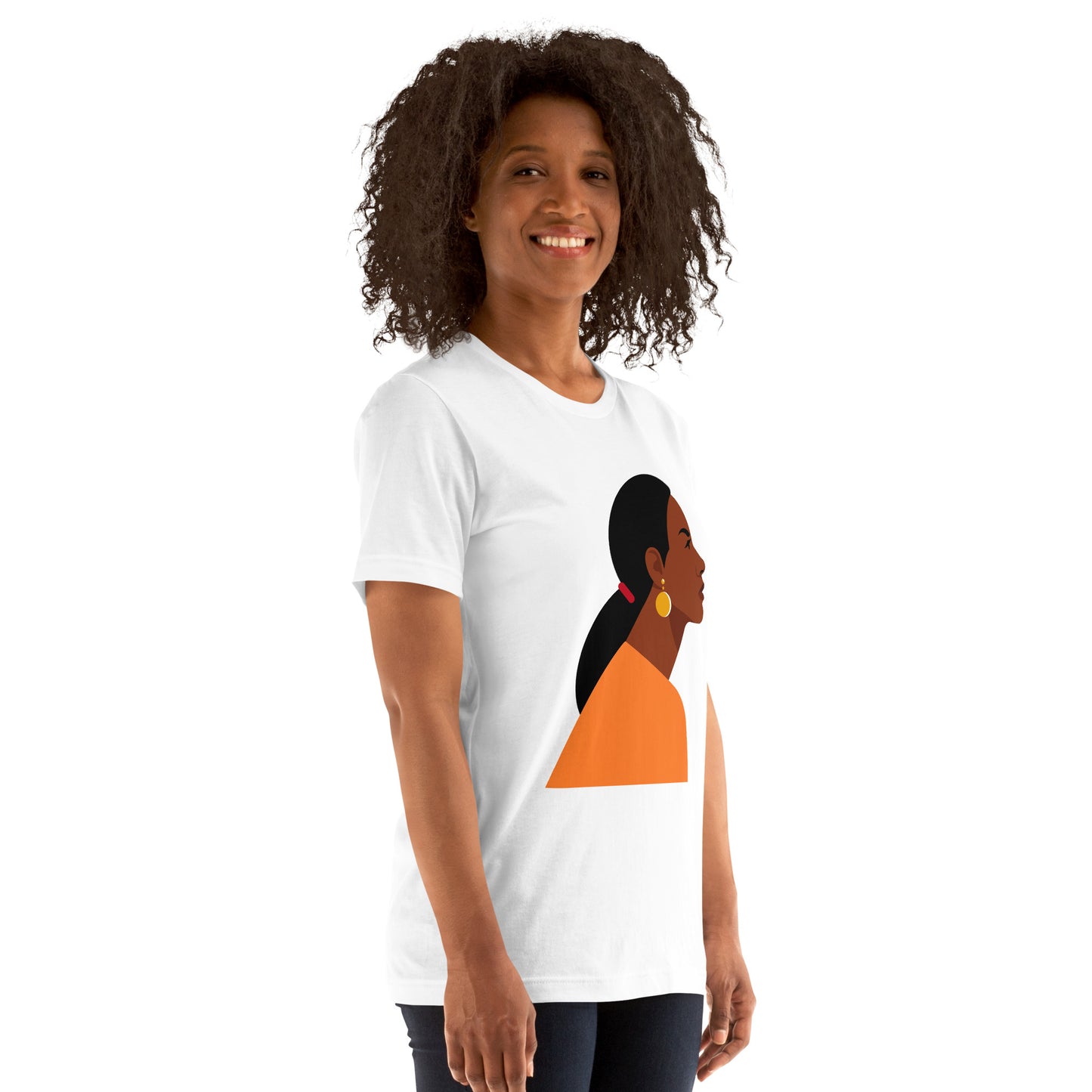 T-Shirts - Cutie (Glamourange Ebony Staple T-Shirts - Front Print 0017 Model)