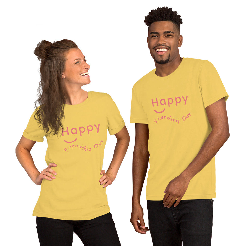 T-Shirts - Happy Friendship (Glamourange Friendship Staple T-Shirts - Front Print)