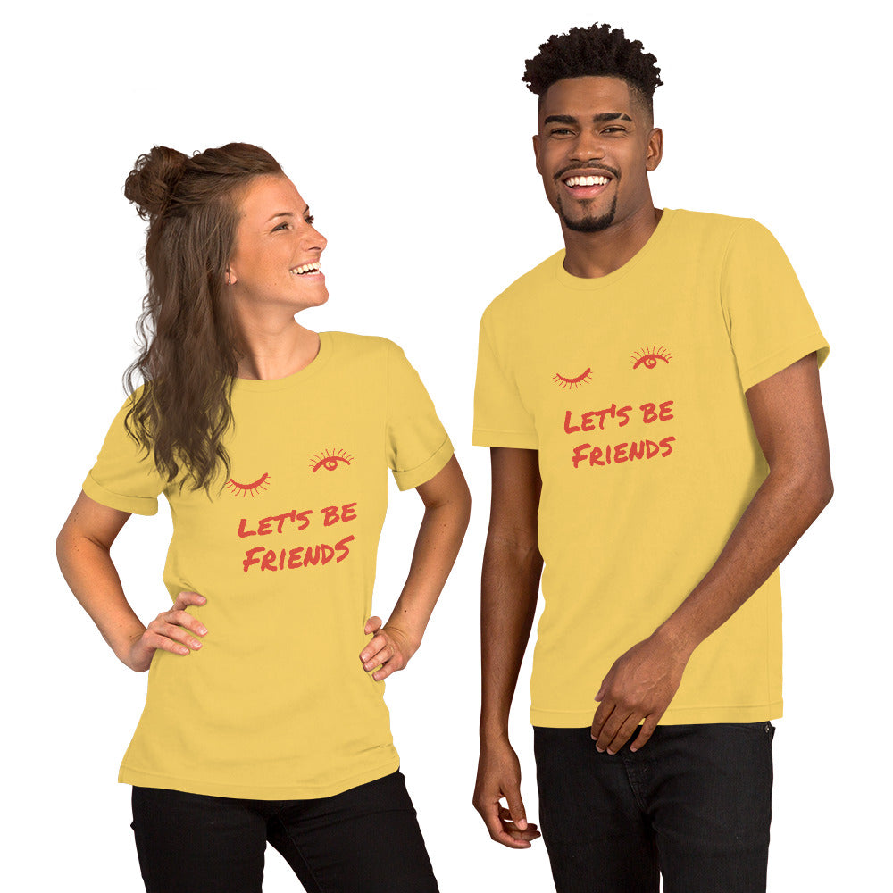 T-Shirts - Let's Be Friends (Glamourange Friendship Staple T-Shirts - Front Print)