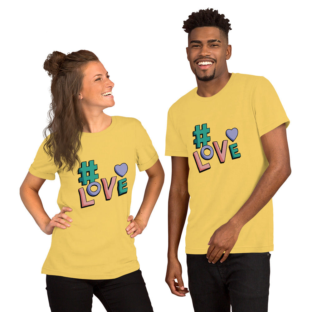 T-Shirts - Love (Glamourange Love Staple T-Shirts - Front Print 001 Model)