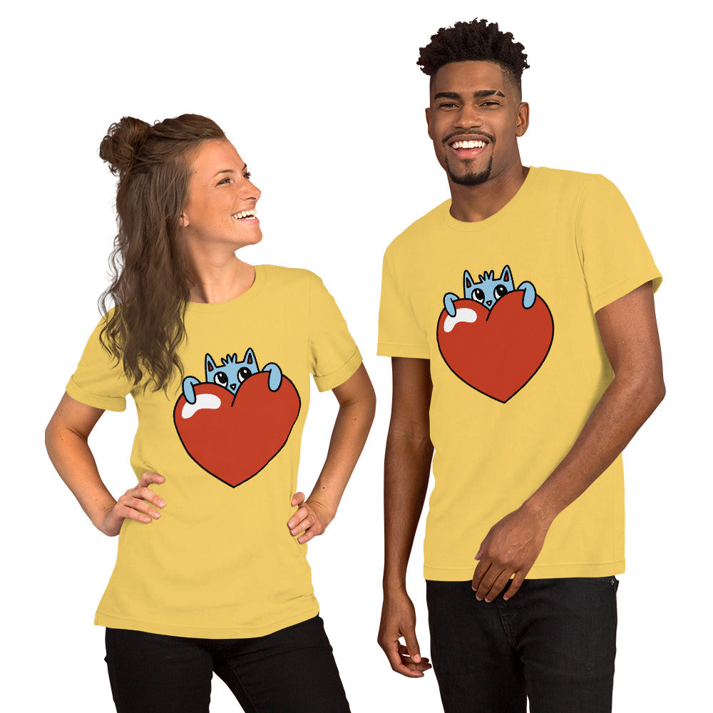 T-Shirts - Love (Glamourange Love Staple T-Shirts - Front Print 0019 Model)