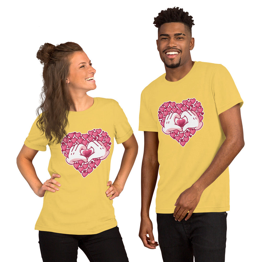 T-Shirts - Love (Glamourange Love Staple T-Shirts - Front Print 0045 Model)