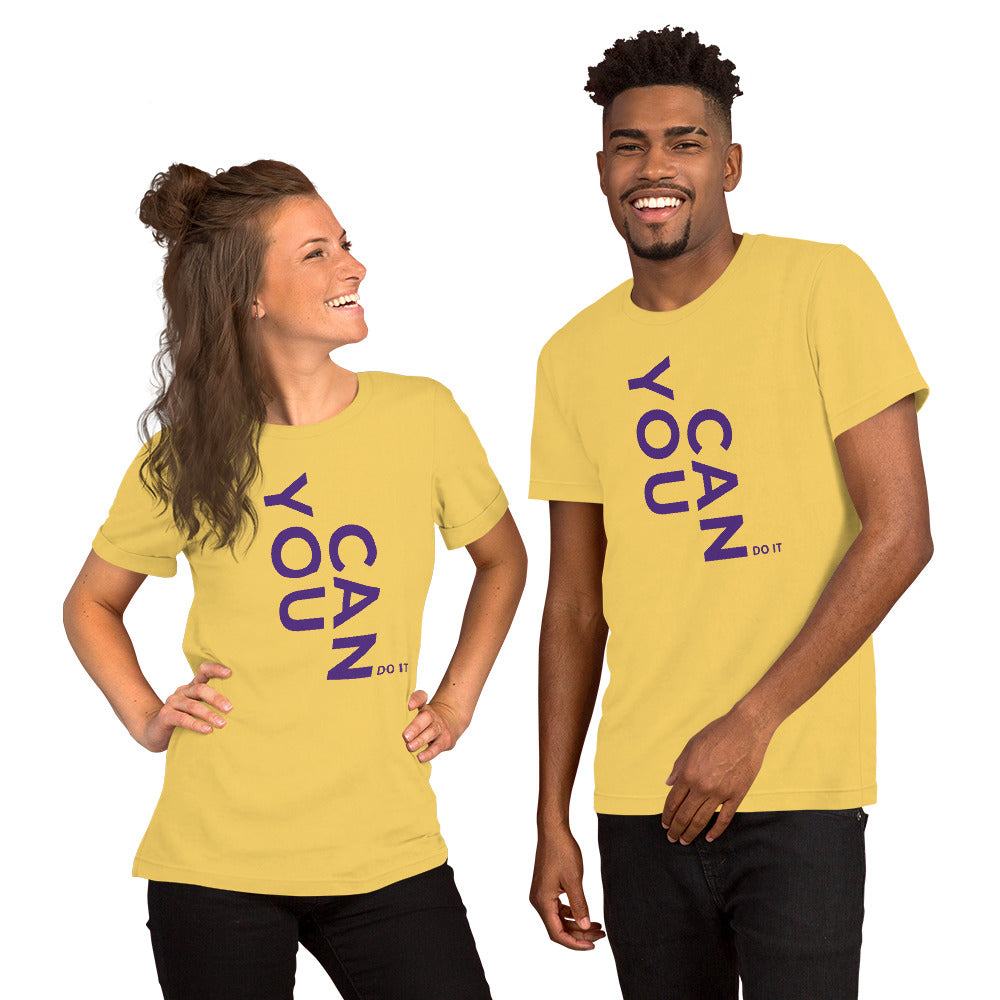 Unisex T Shirts - You Can Do It (Glamourange Motivation Staple T-Shirts - Front Print)