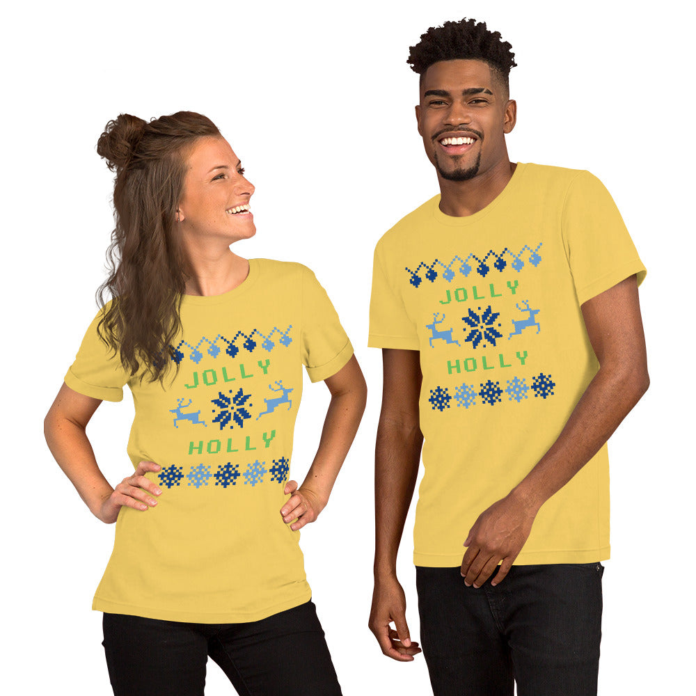 T-Shirts - Jolly Holly (Glamourange Seasons & Events Staple T-Shirts - Front Print)