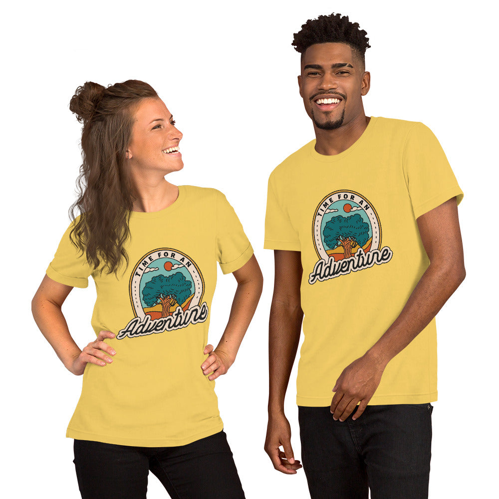 T-Shirts - Time For An Adventure (Glamourange Seasons & Events Staple T-Shirts - Front Print)