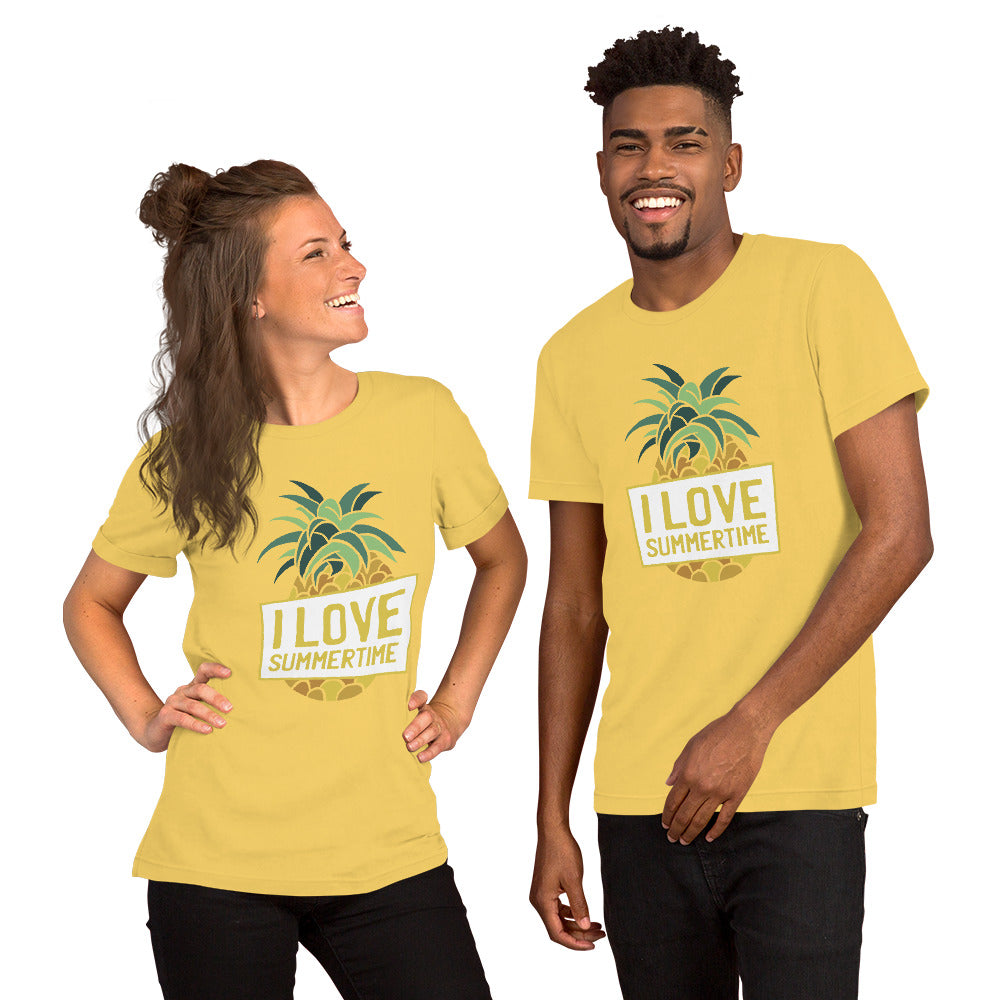 T-Shirts - I Love Summertime (Glamourange Seasons & Events Staple T-Shirts - Front Print)