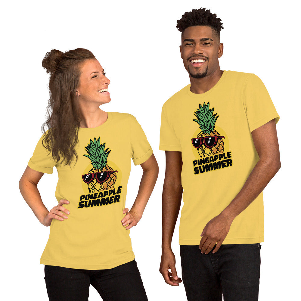 T-Shirts - Pineapple Summer (Glamourange Seasons & Events Staple T-Shirts - Front Print)