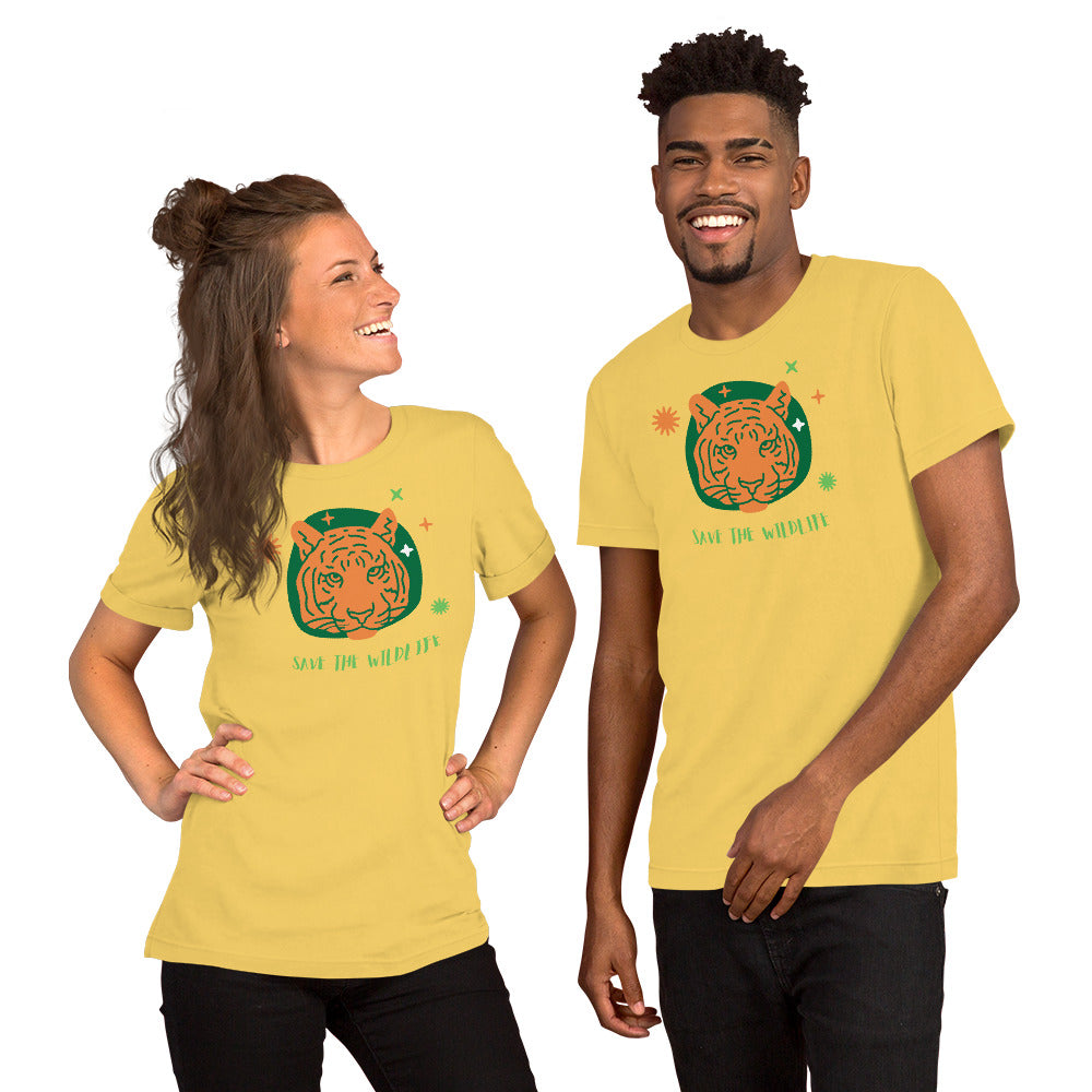 T-Shirts - Save The Wildlife (Glamourange Environment Staple T-Shirts - Front Print)