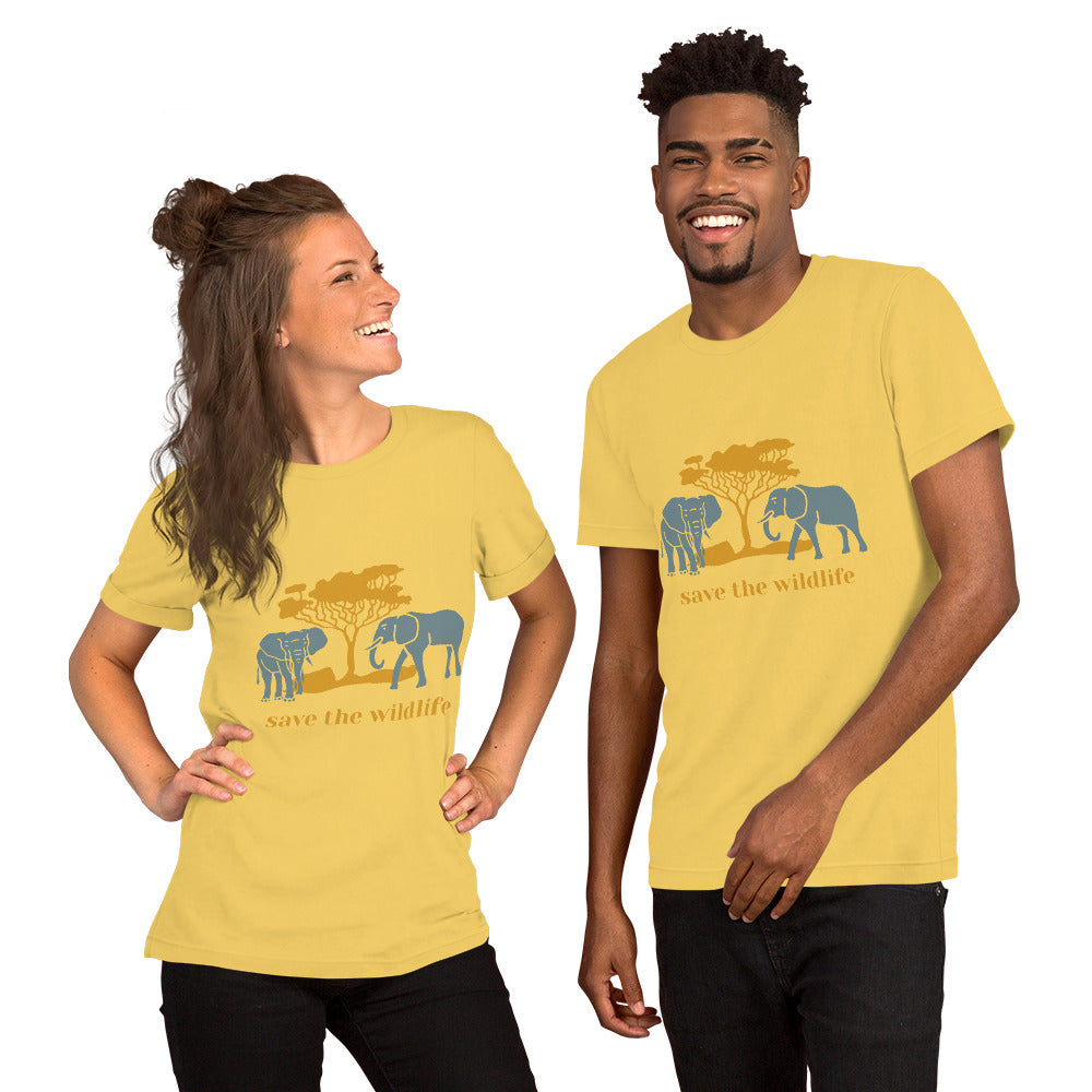 T-Shirts - Save The Wildlife (Glamourange Environment Staple T-Shirts - Front Print)