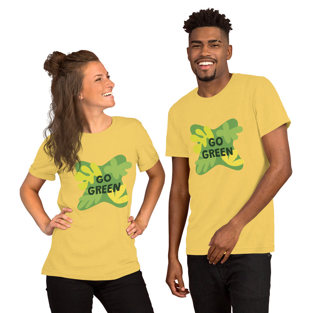 T-Shirts - Go Green (Glamourange Environment Staple T-Shirts - Front Print)