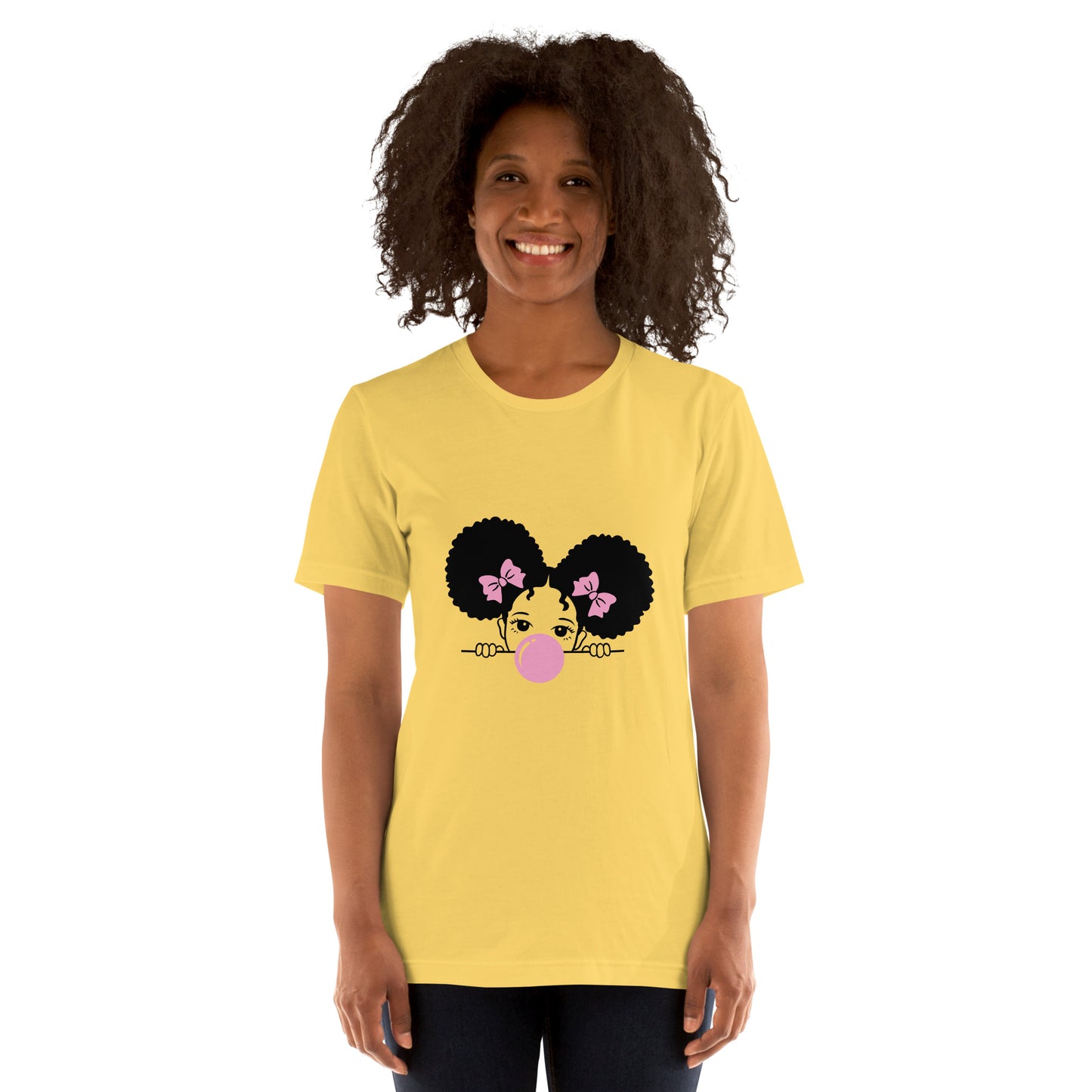 T-Shirts - Cutie (Glamourange Ebony Staple T-Shirts - Front Print 0016 Model)