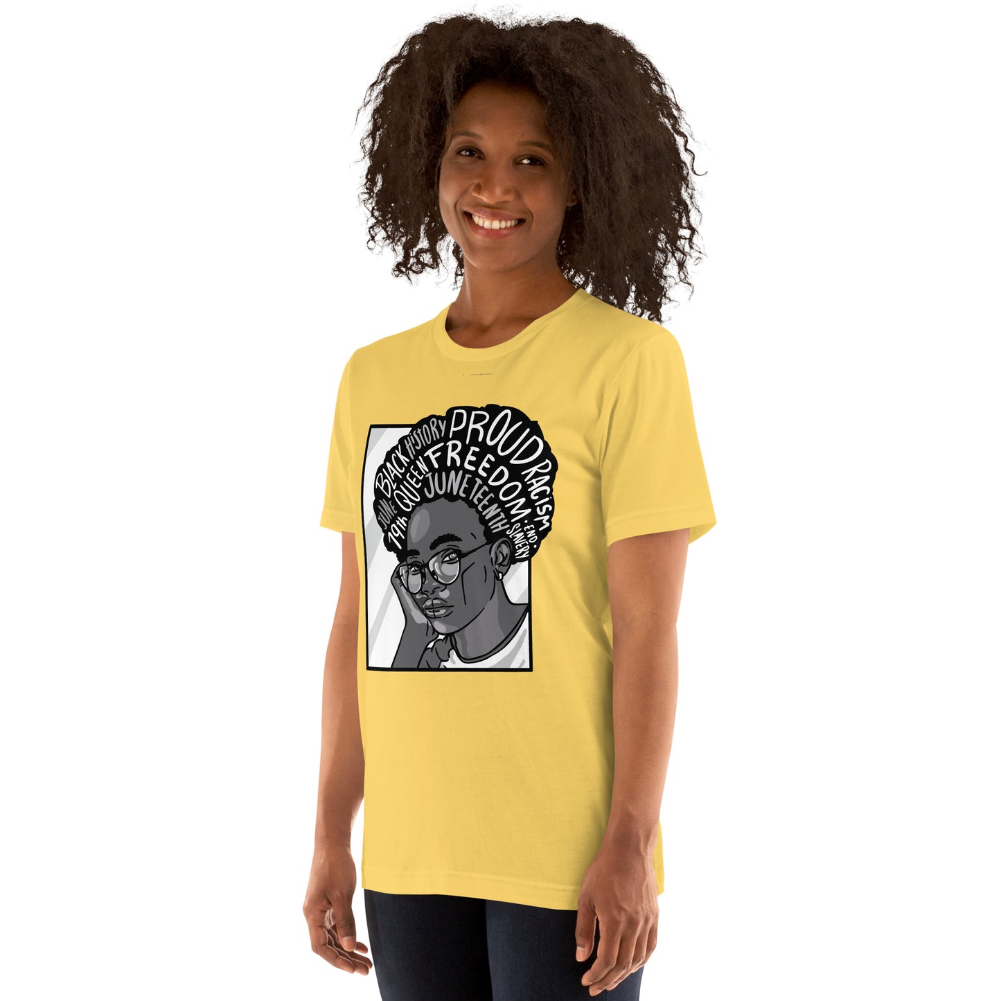 T-Shirts - Ebony Journey (Glamourange Ebony Staple T-Shirts - Front Print 003 Model)