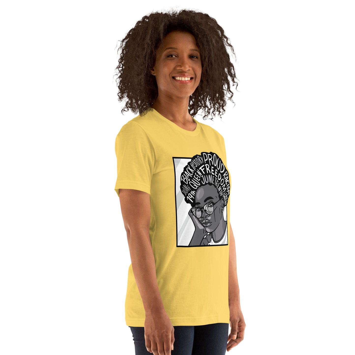 T-Shirts - Ebony Journey (Glamourange Ebony Staple T-Shirts - Front Print 003 Model)