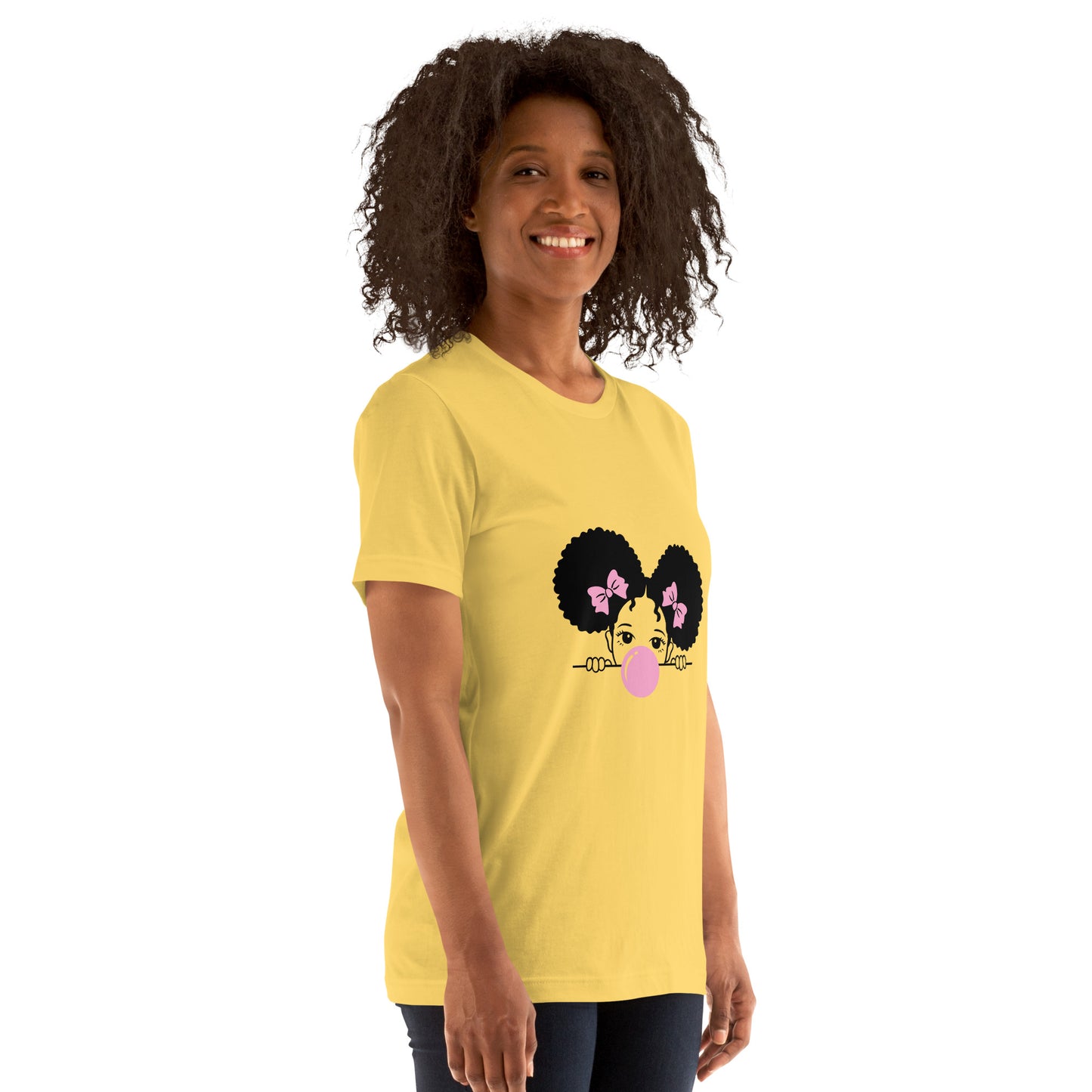 T-Shirts - Cutie (Glamourange Ebony Staple T-Shirts - Front Print 0016 Model)